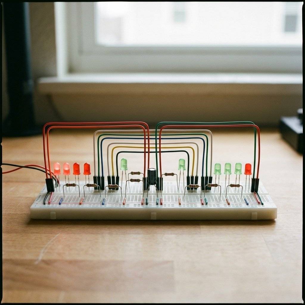 A perfectly balanced and clean breadboard project