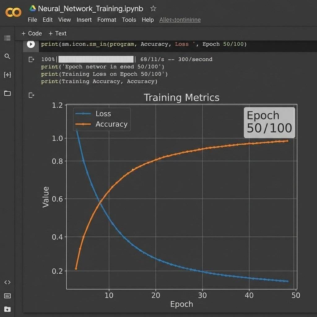 Google Colab Training Graph