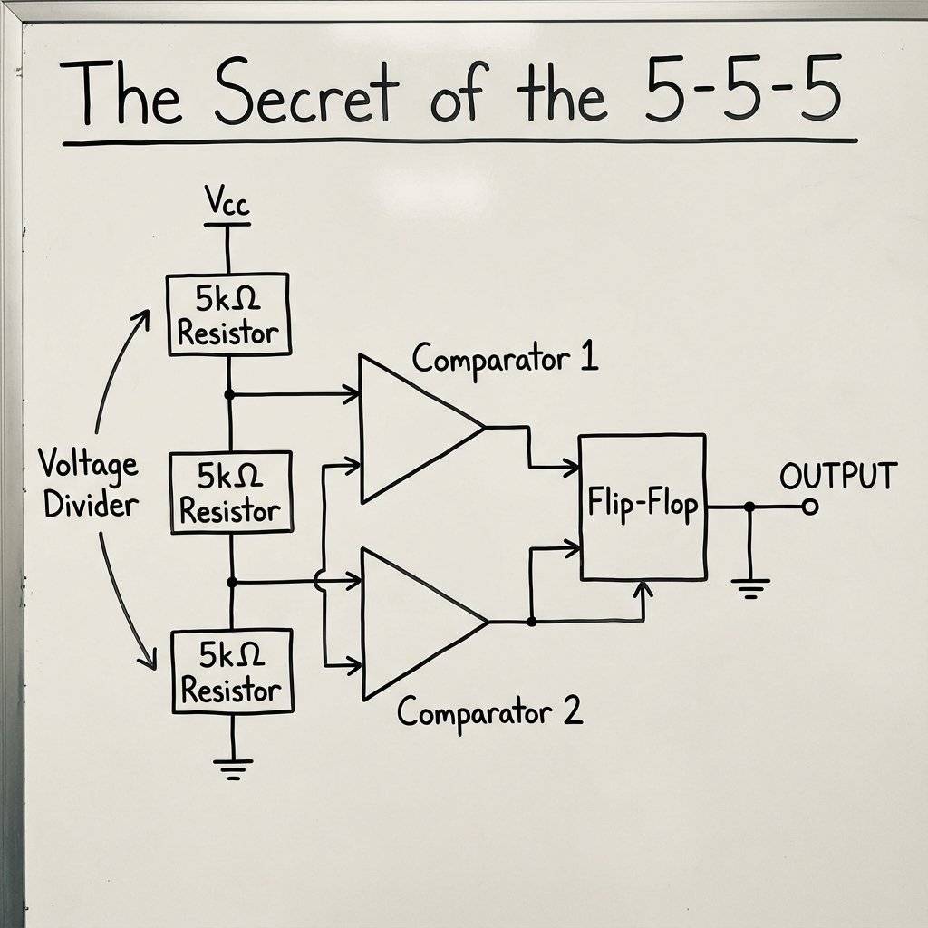 555 Internals Block Diagram