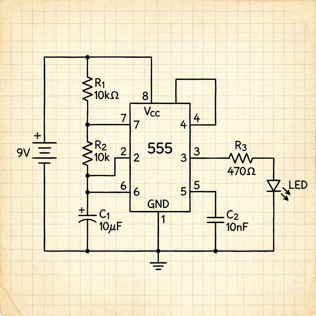 Astable Circuit Schematic