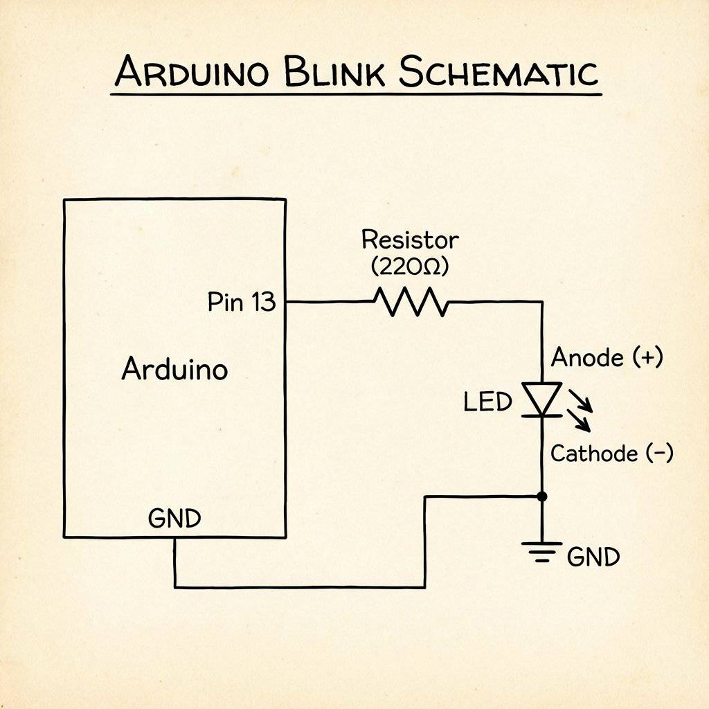 Blink Schematic Logic