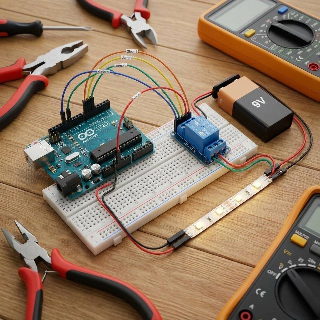 Breadboard Setup: Wiring Render