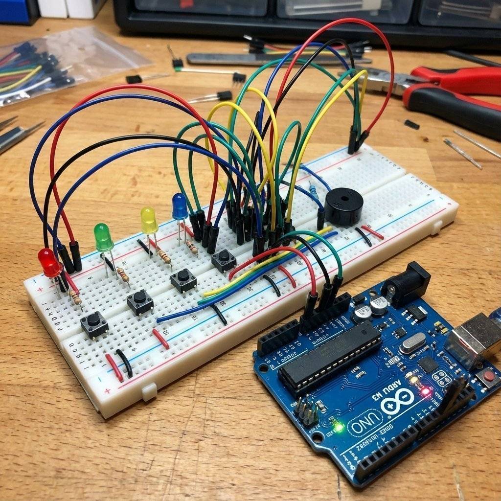 Breadboard Wiring Simon