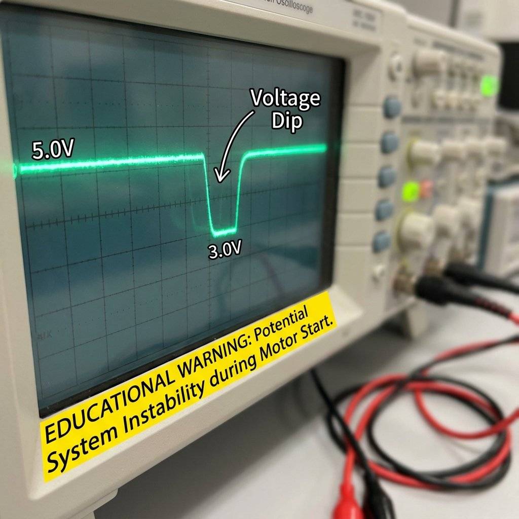 Oscilloscope Trace of Brownout