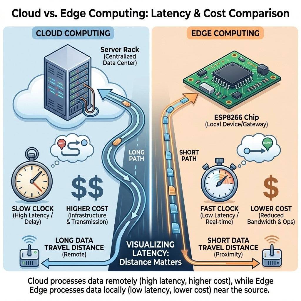 Cloud vs Edge Computing Infographic