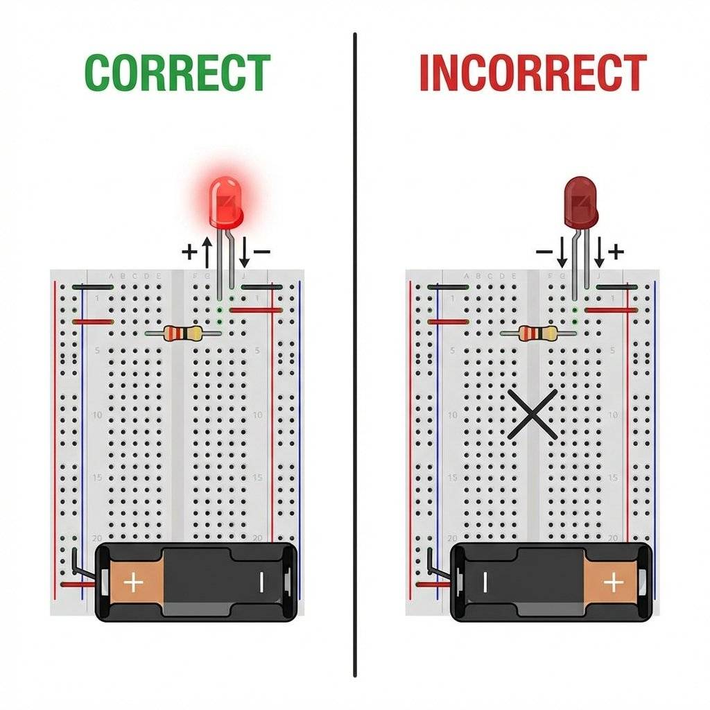 Common Mistake Reverse LED Comparison