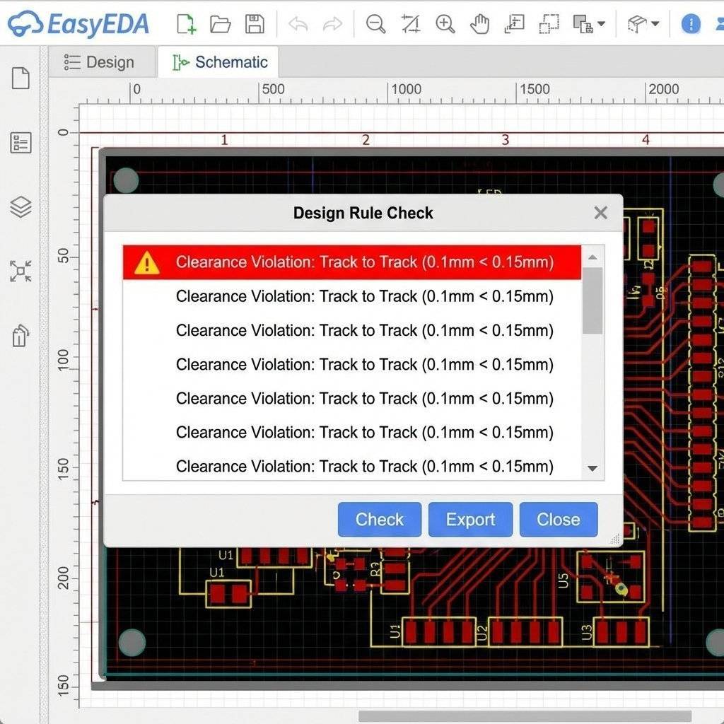 Design Rule Check Error Log