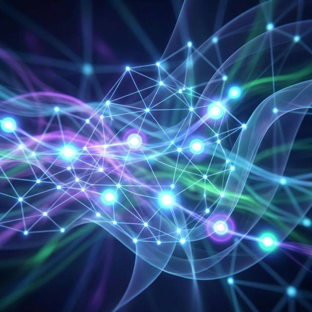 Microscopic view of electrons being pushed through a lattice by voltage