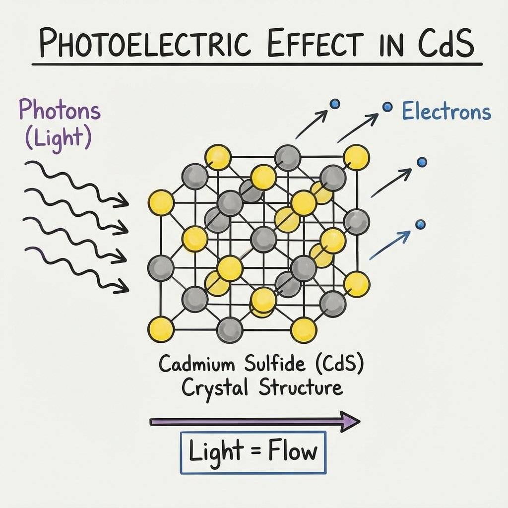 LDR Physics: Photons hitting resistor trail