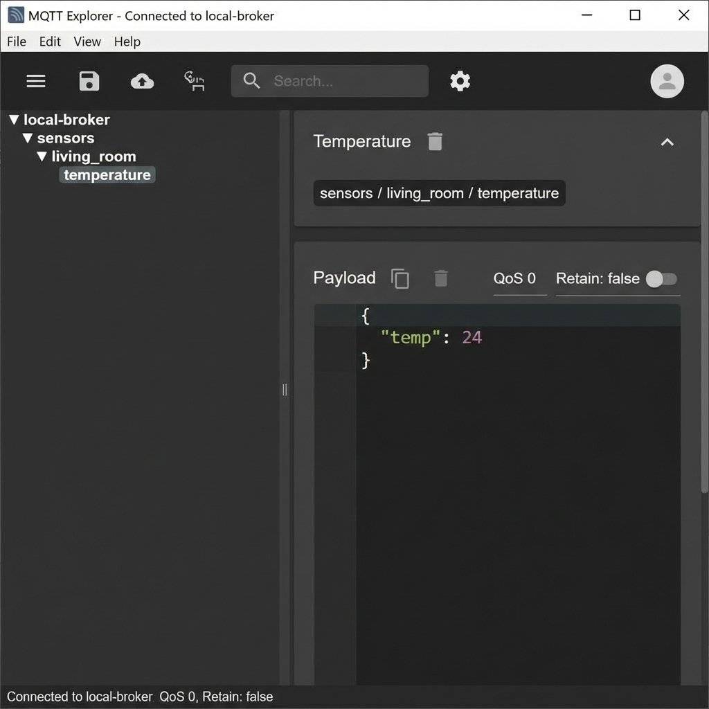 MQTT Explorer UI Screenshot