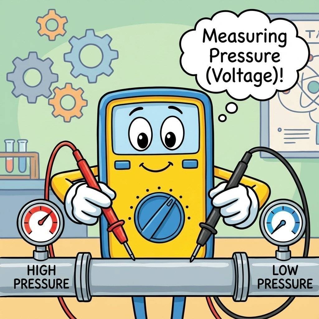 Multimeter Analogy Cartoon