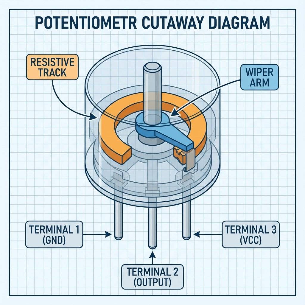 Potentiometer Internal Cutaway