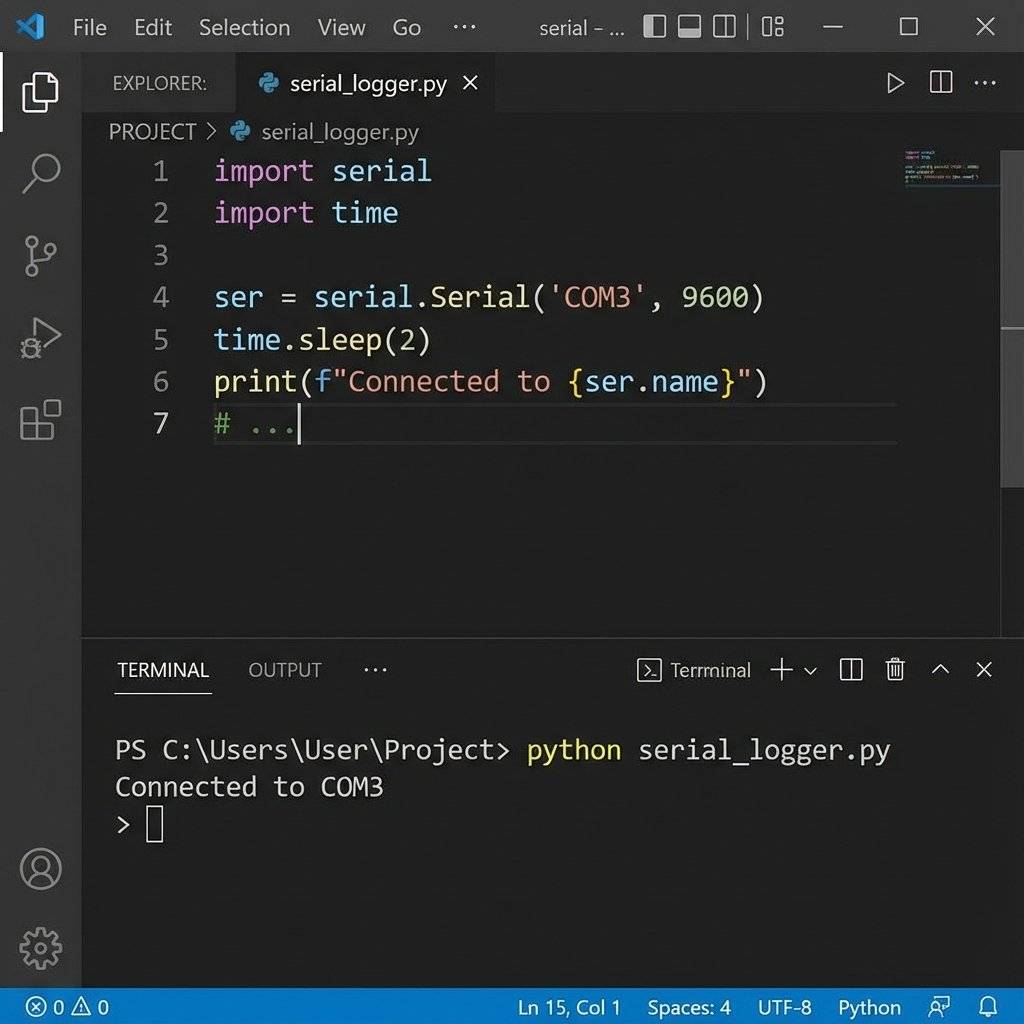 Python PySerial Screenshot