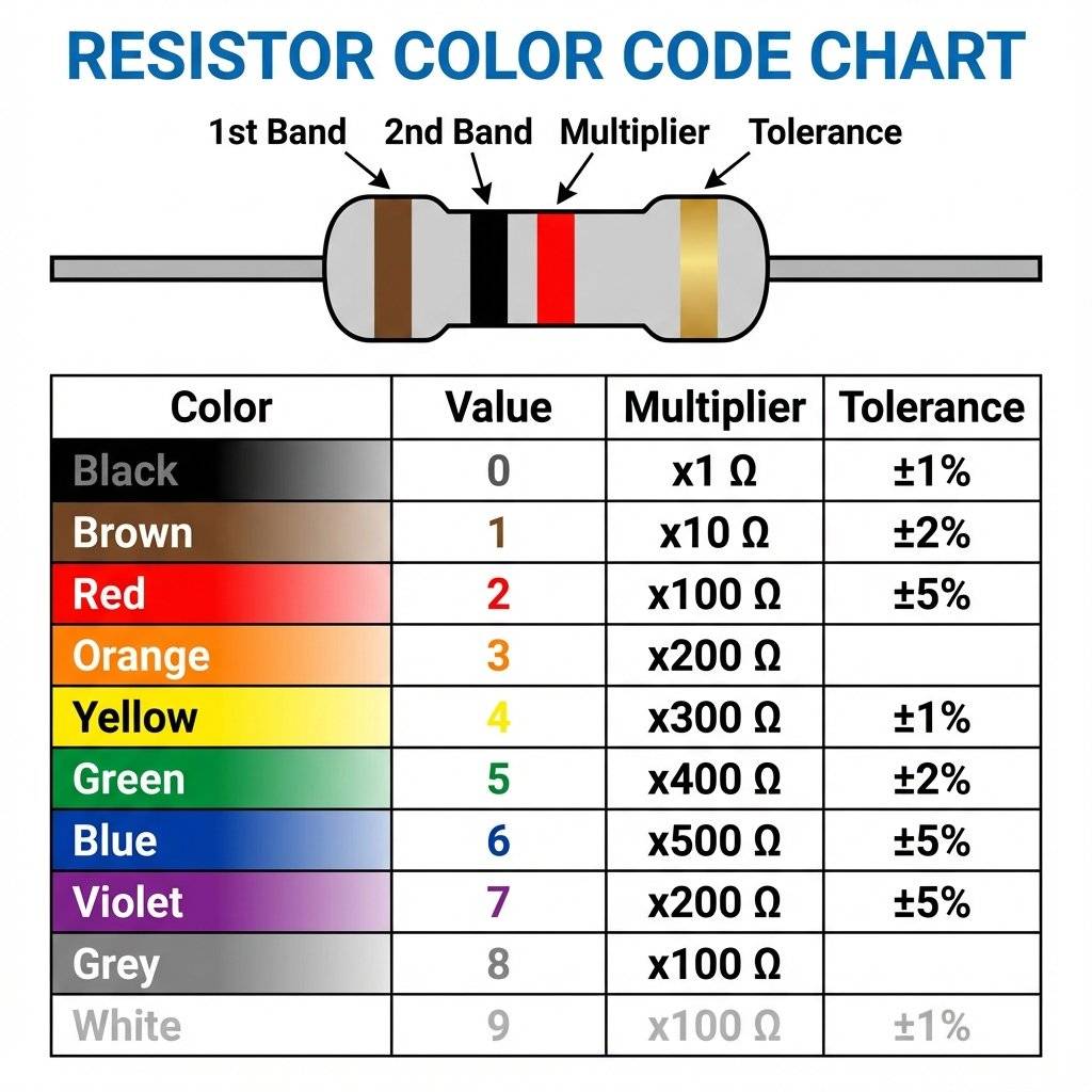 Resistor Color Code Chart