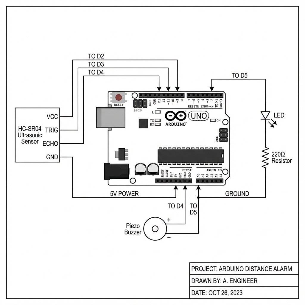 Schematic: Parking Sensor Project