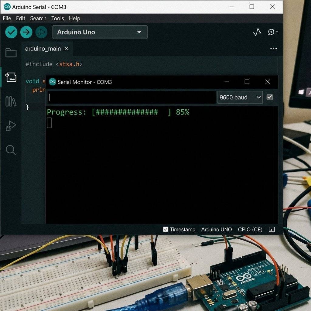 Serial Monitor Progress Bar