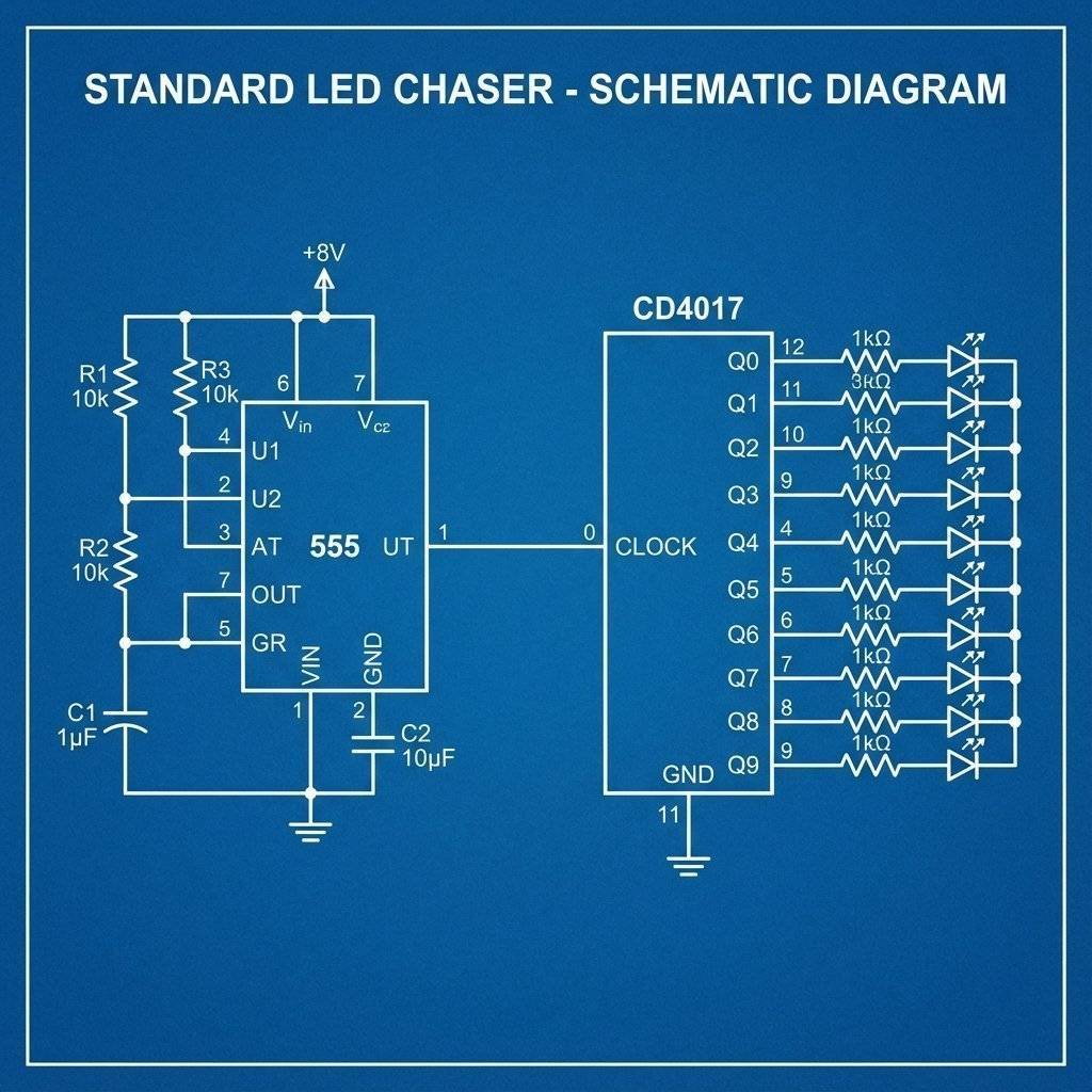 Simple Chaser Schematic