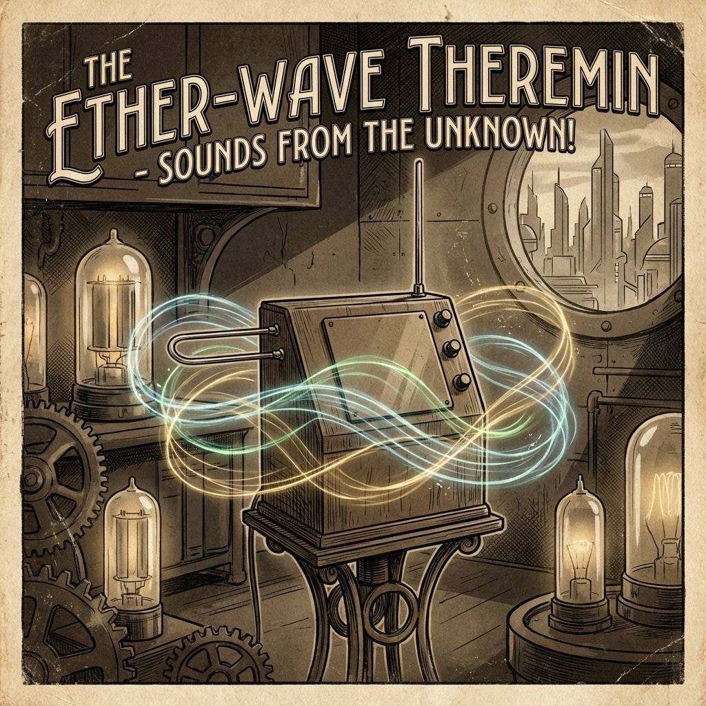 Theremin Intro Art: Vintage Sci-Fi Instrument