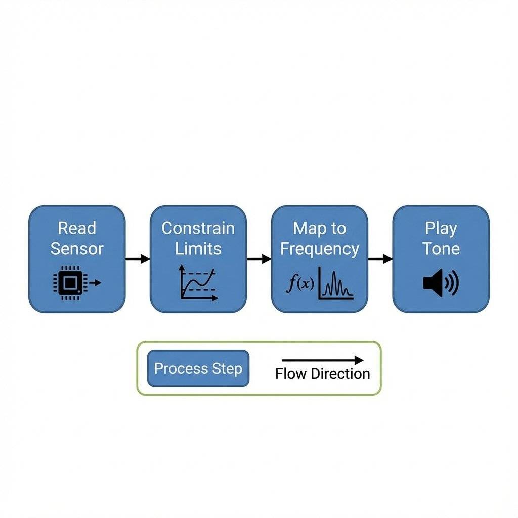 Flowchart: Theremin Logic
