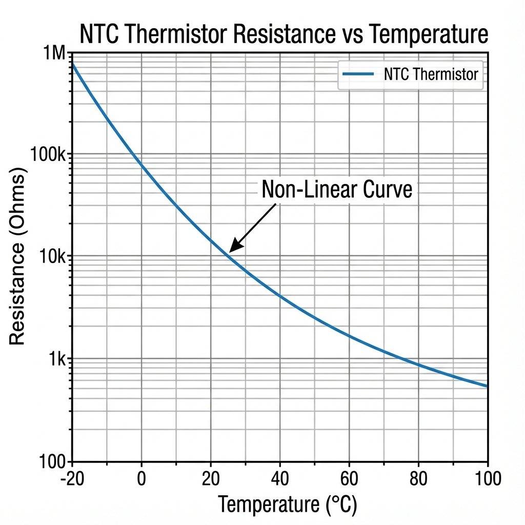 Thermistor NTC Graph