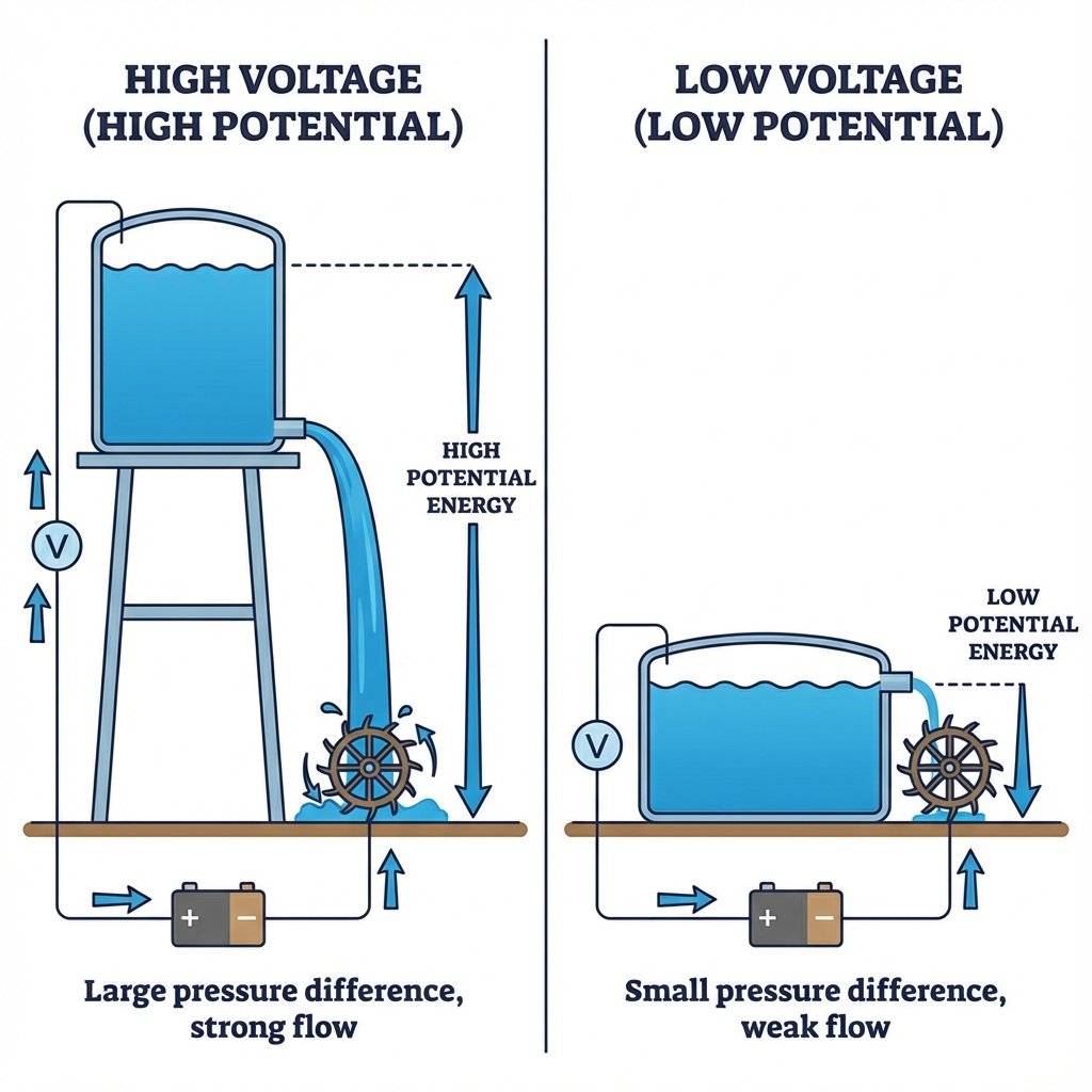 Voltage Water Tank Analogy
