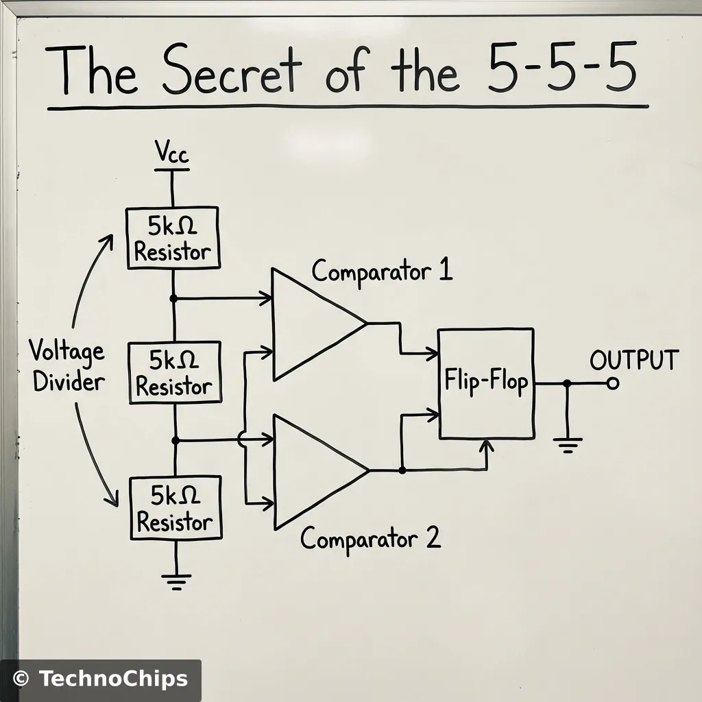 555 Internals Block Diagram