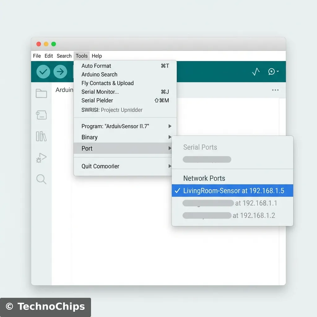 Arduino IDE Network Port
