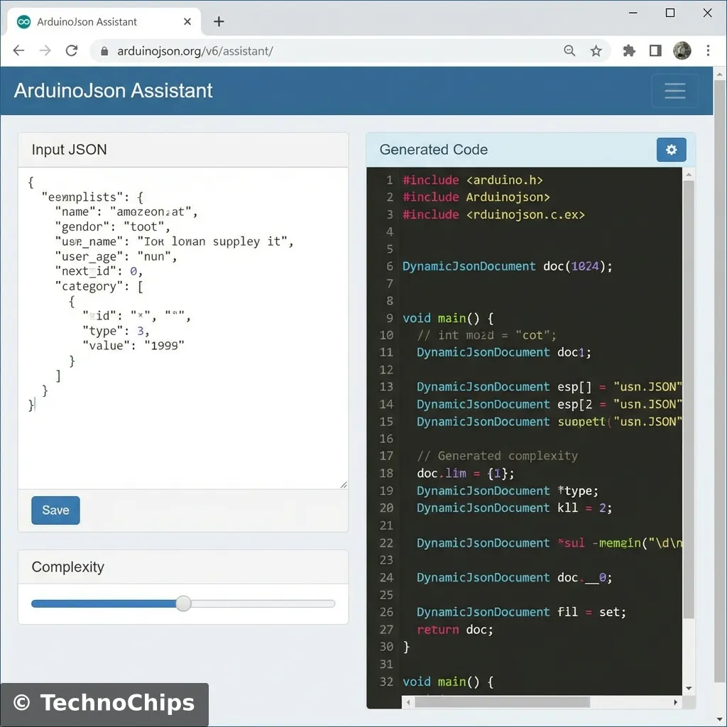 ArduinoJson Assistant