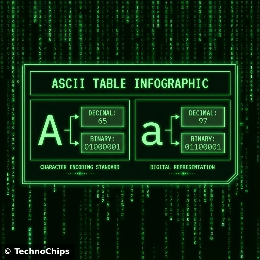 ASCII Table Visualization