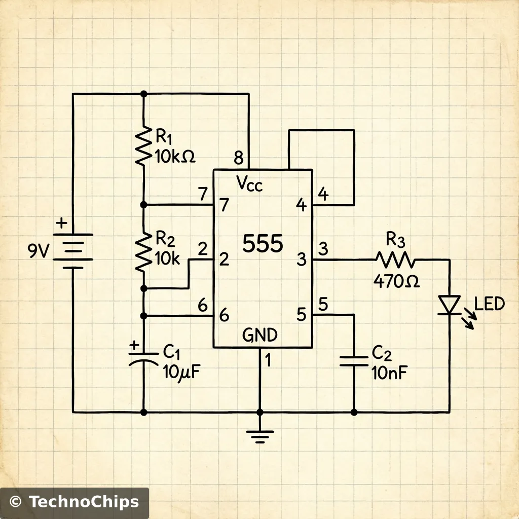 Astable Circuit Schematic