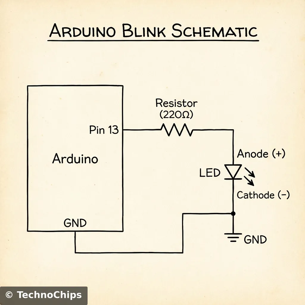 Blink Schematic Logic