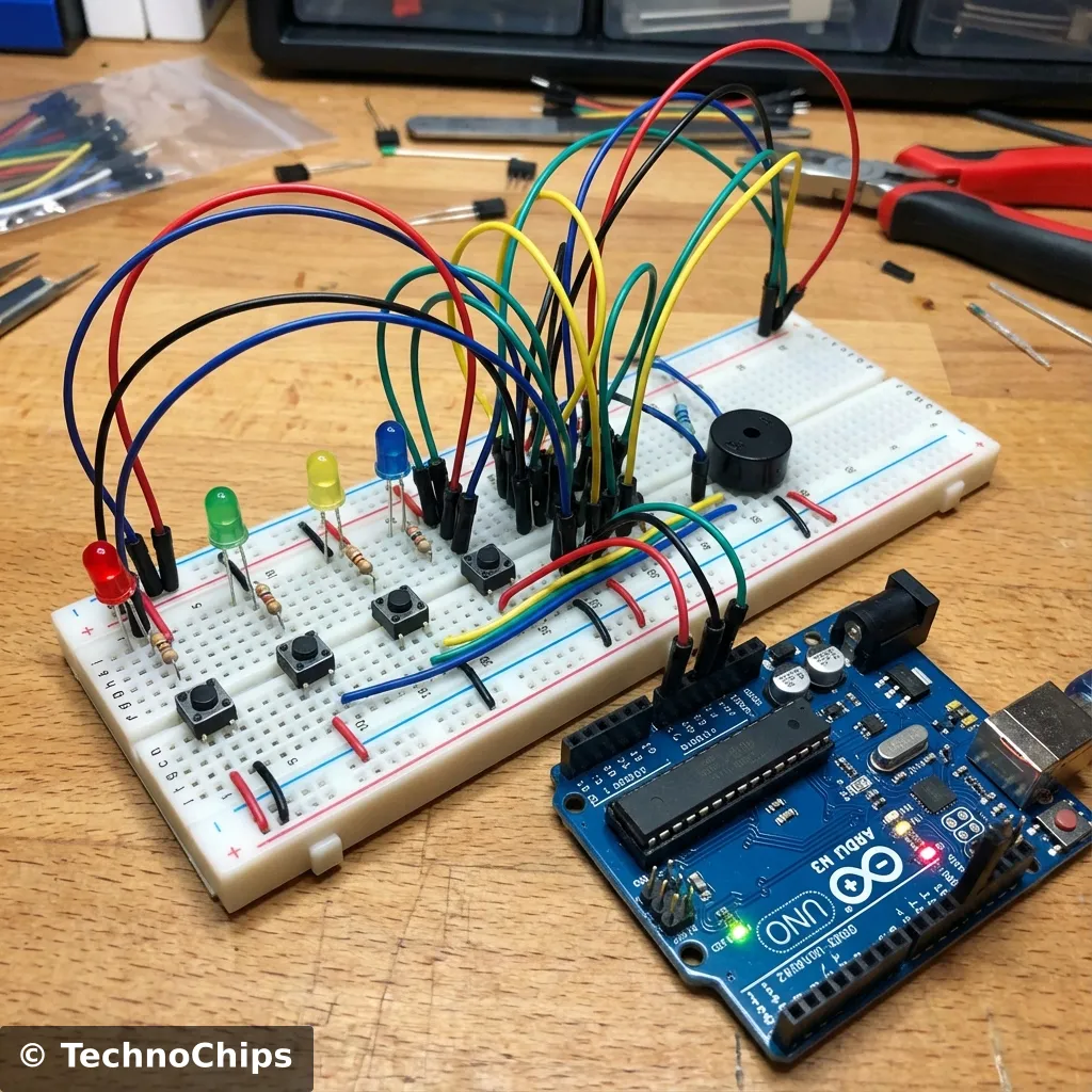 Breadboard Wiring Simon