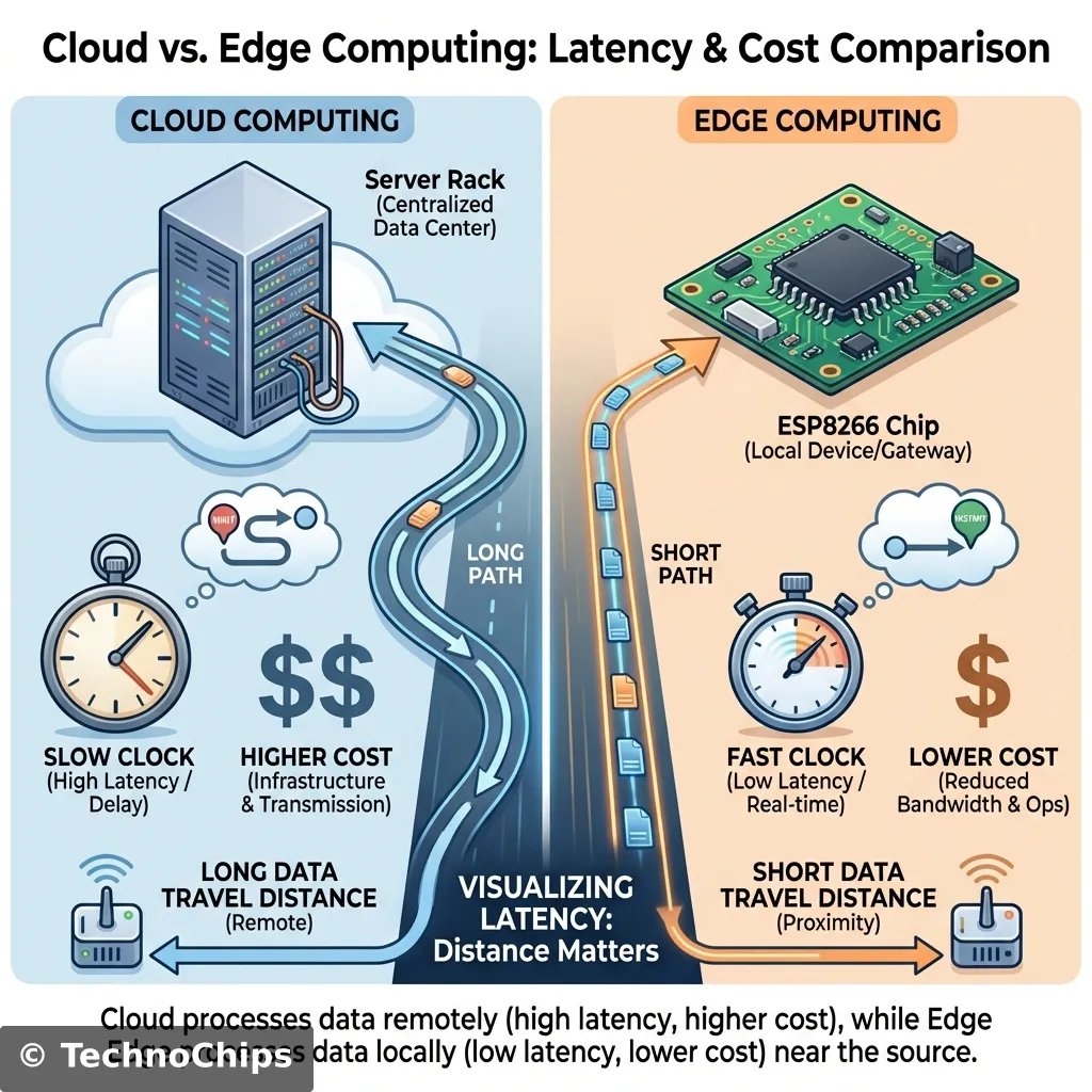 Cloud vs Edge Computing Infographic