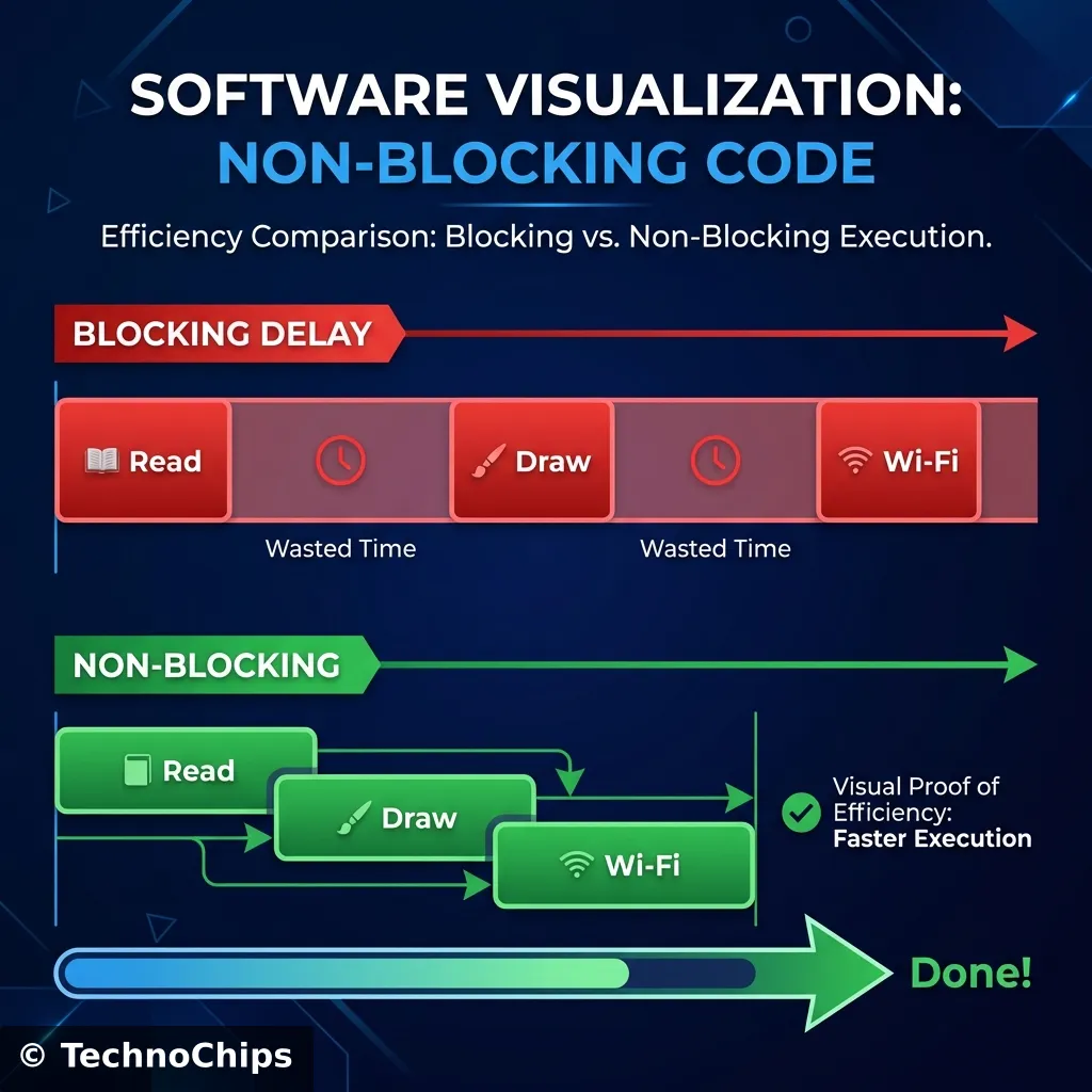 Non-Blocking Code Structure
