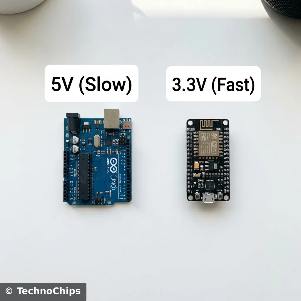 Comparison: Uno vs NodeMCU