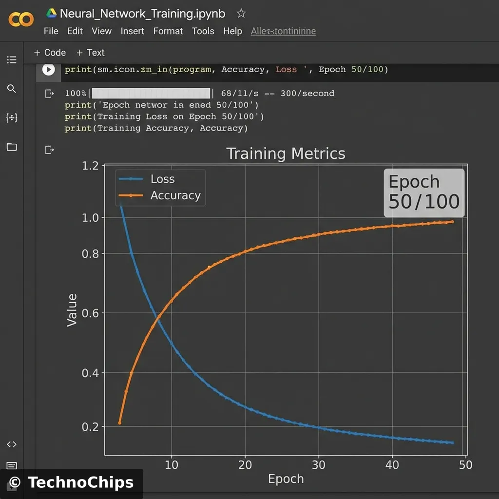 Google Colab Training Graph