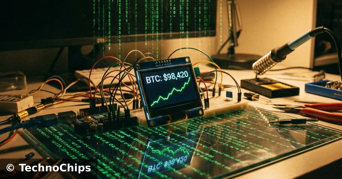 Print Money: Build a Real-Time Crypto Ticker (ESP8266 + API Guide)