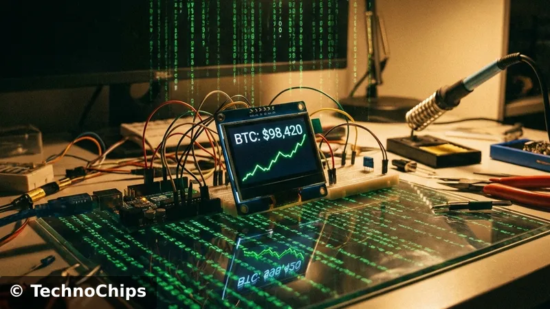 Print Money: Build a Real-Time Crypto Ticker (ESP8266 + API Guide)