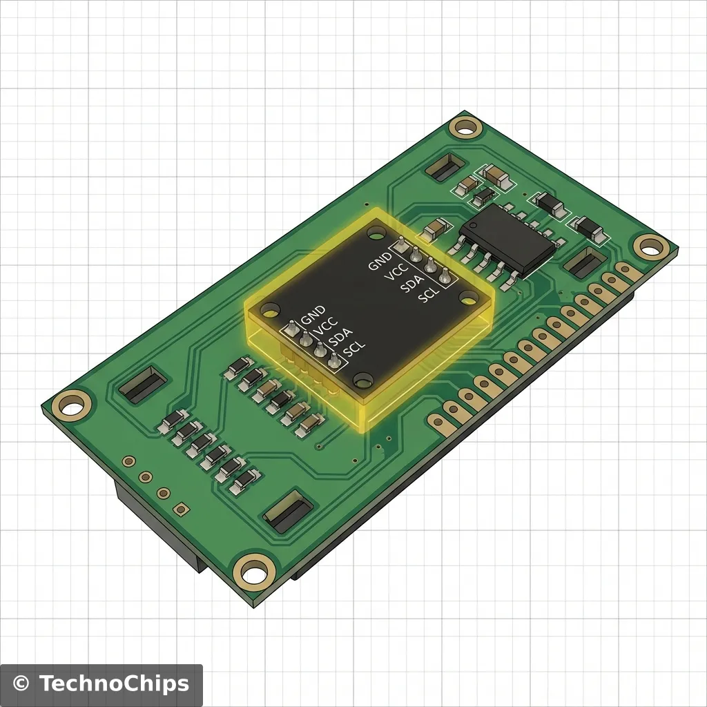 LCD 1602 Module with I2C Backpack Pinout