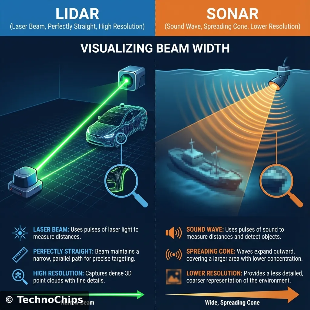 LIDAR vs SONAR Comparison