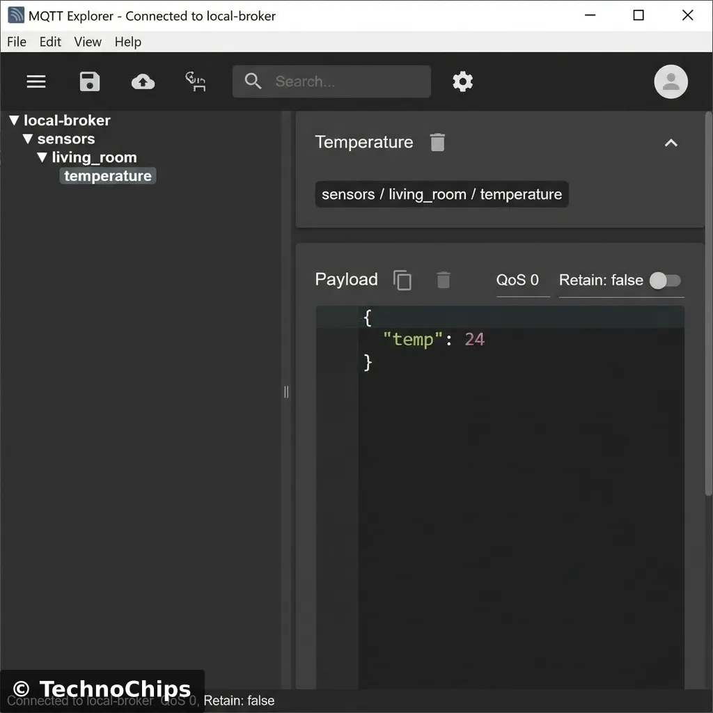 MQTT Explorer UI Screenshot
