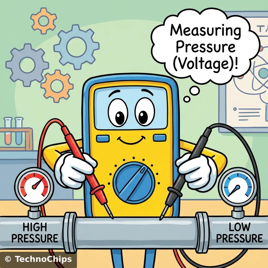 Multimeter Analogy Cartoon