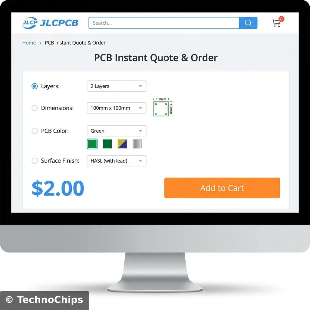 PCB Ordering Settings