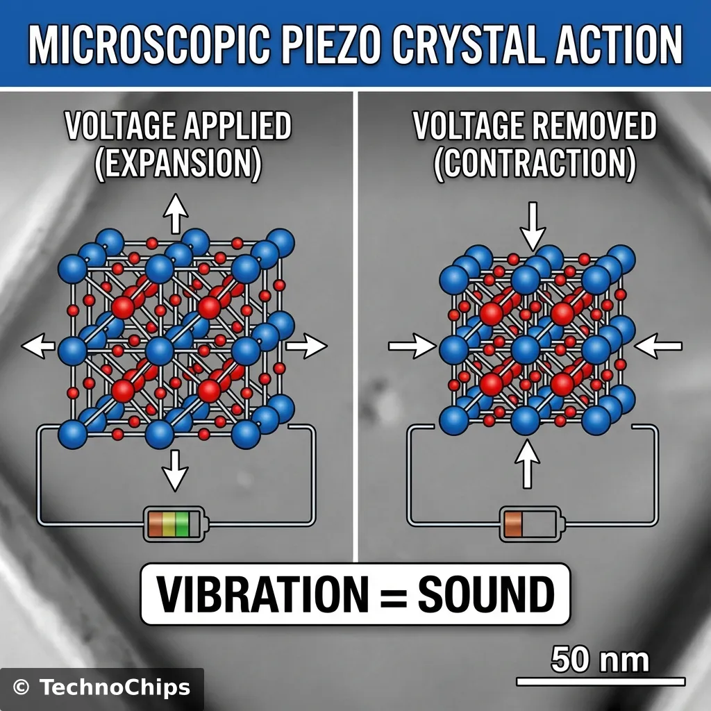 Piezo Crystal Vibration Microscopic