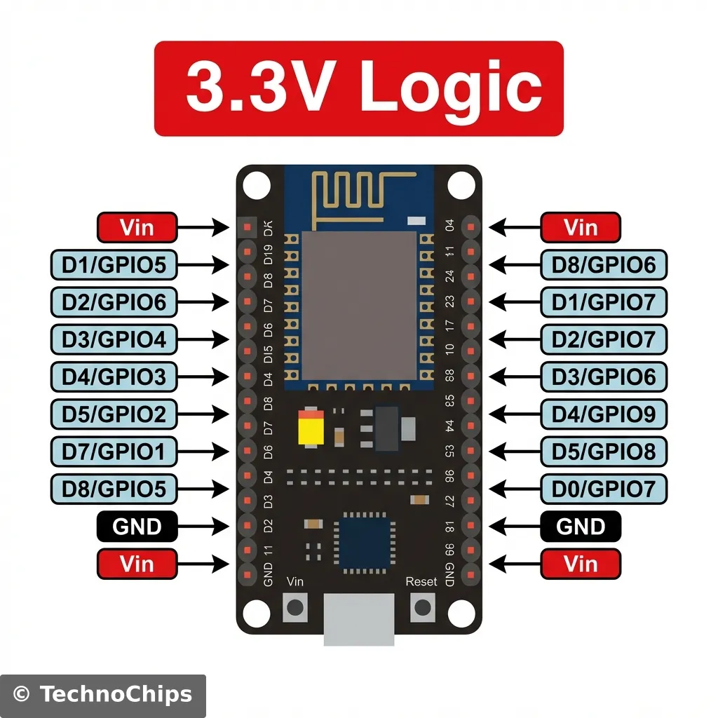 NodeMCU Pinout