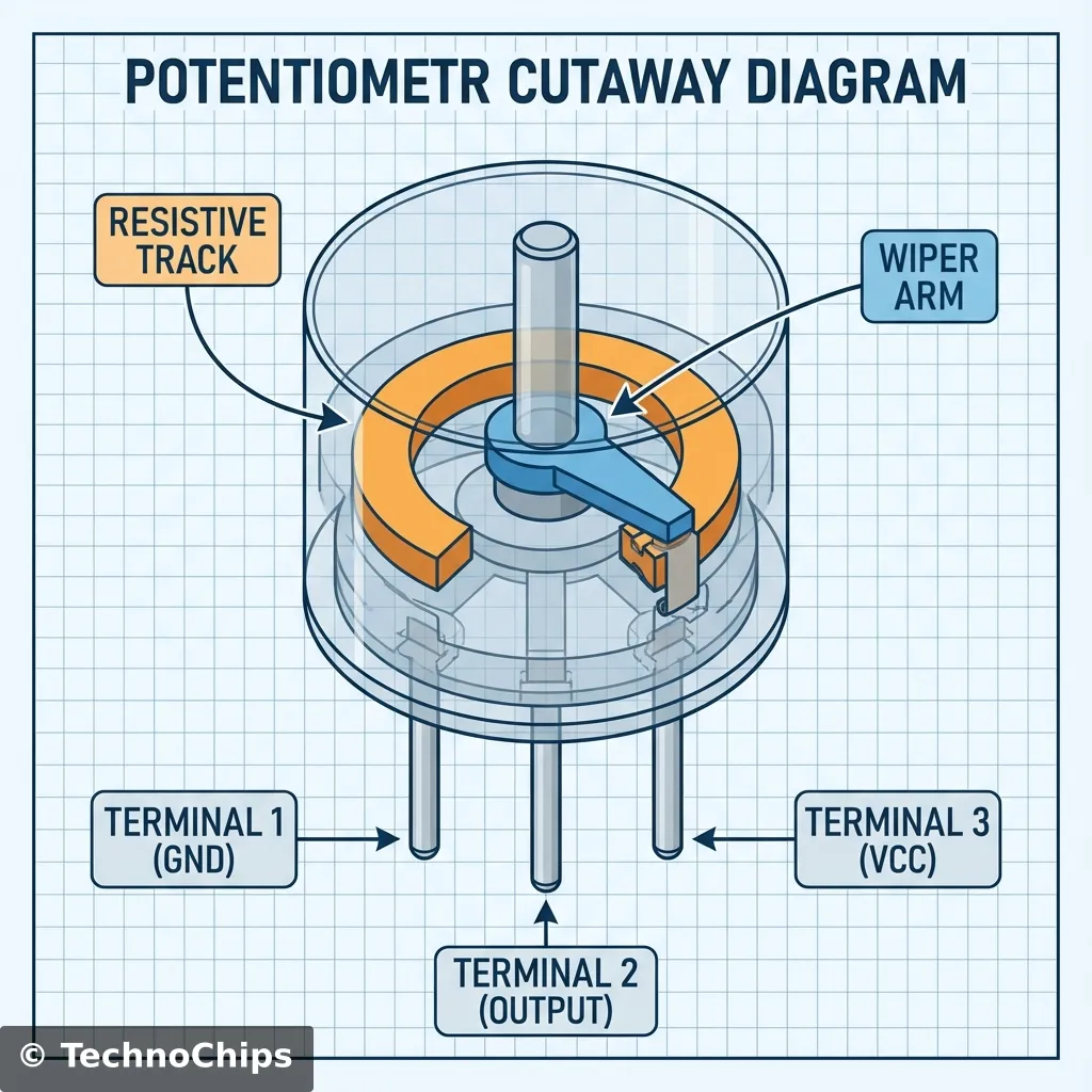Potentiometer Internal Cutaway