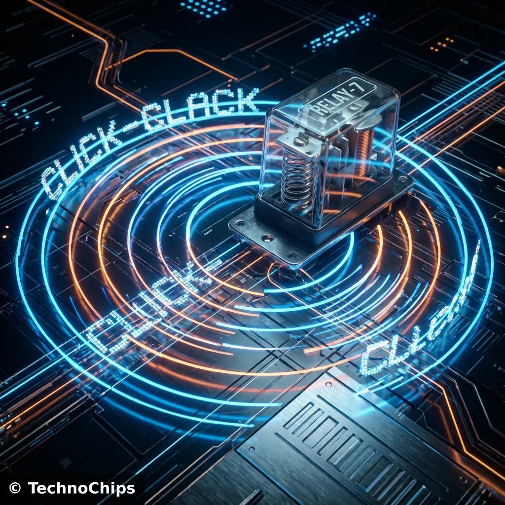 Intro Art: Sound waves from a mechanical relay click