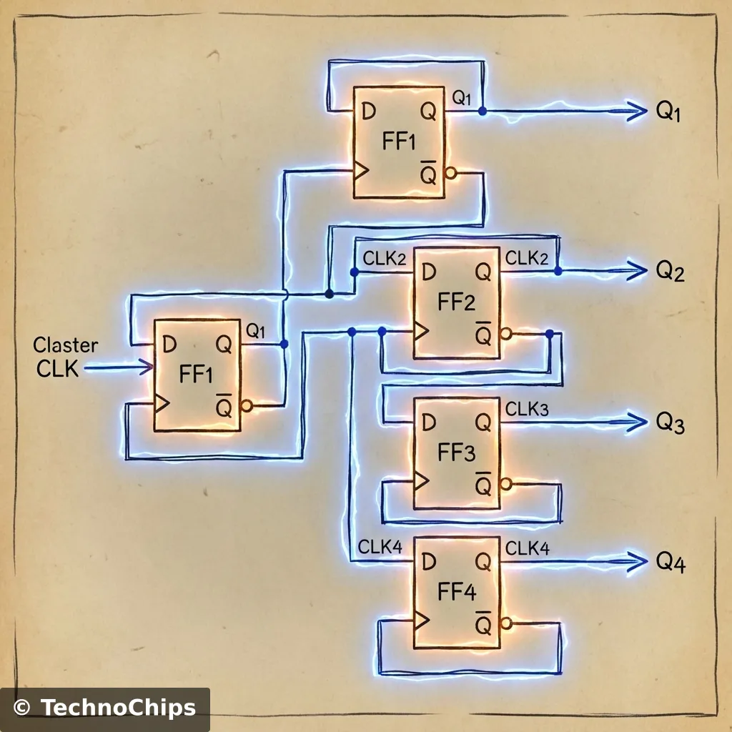 Ripple Counter Diagram