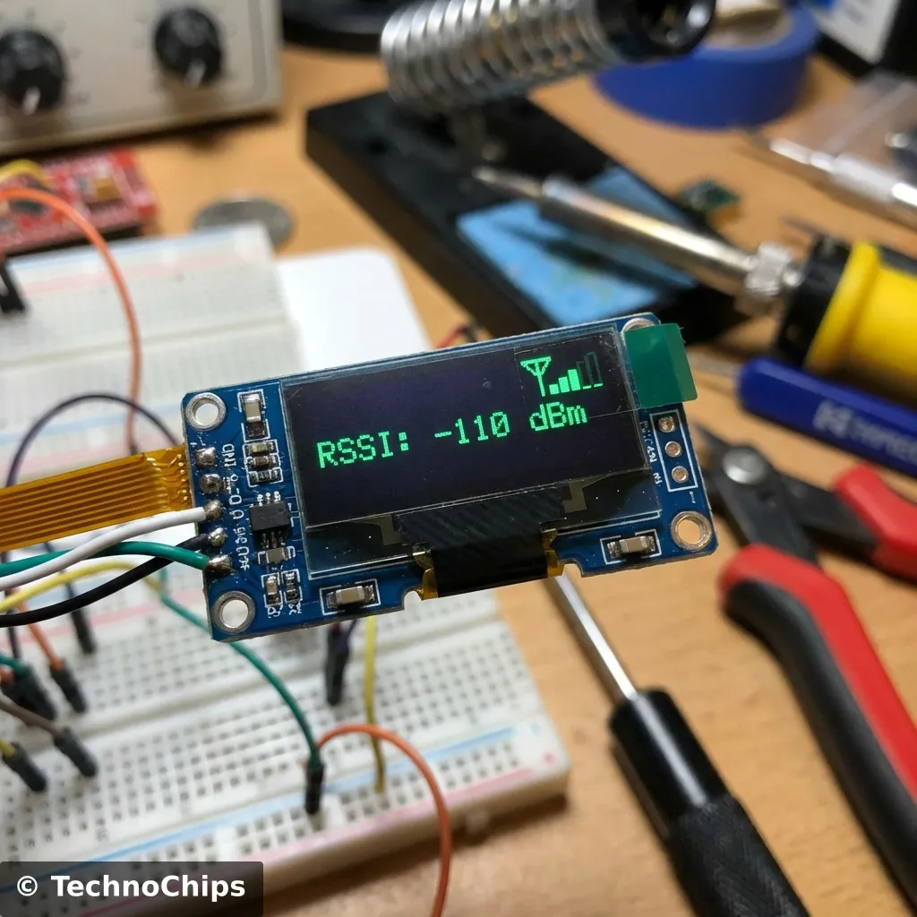 RSSI Signal Strength Meter UI