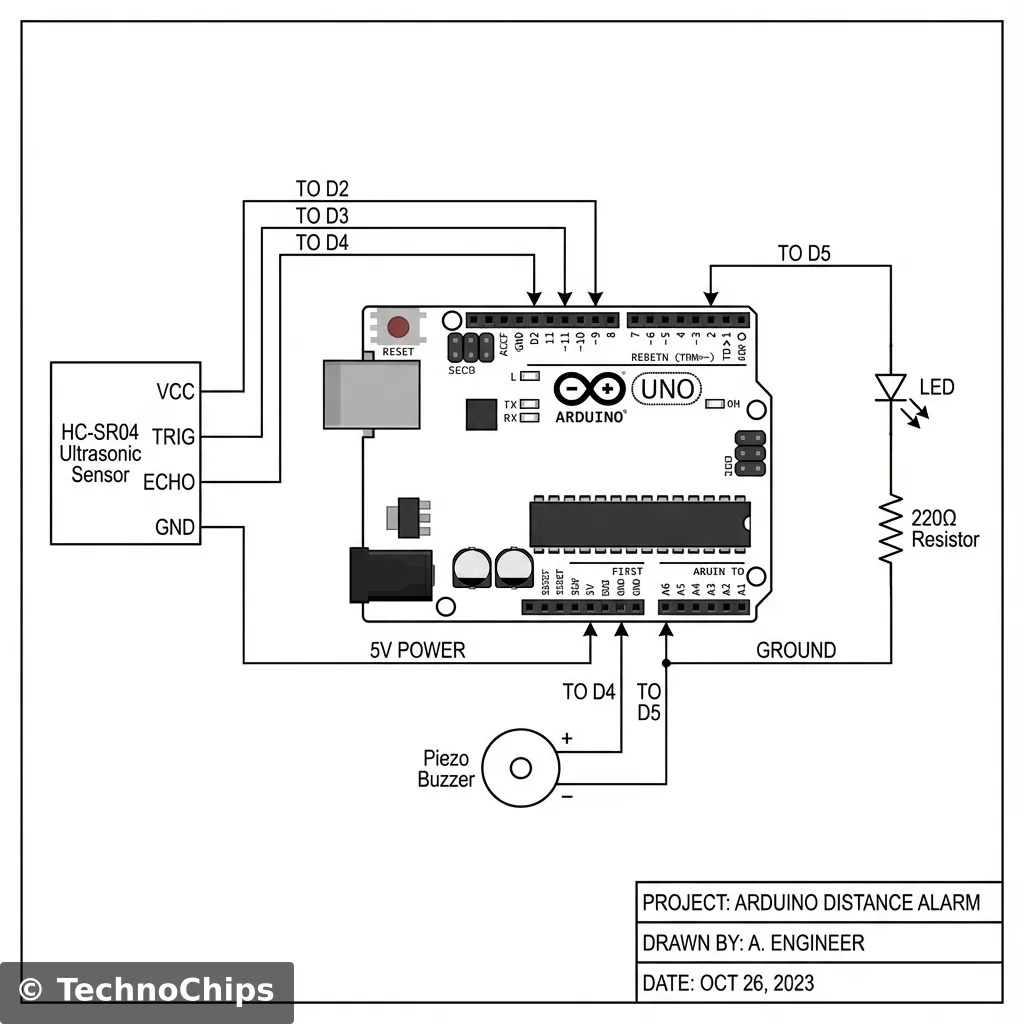 Schematic: Parking Sensor Project